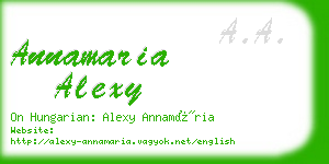 annamaria alexy business card